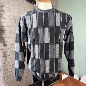 Vintage Tosani Canada Textured Knit Sweater Coogi Grandpacore Crewneck